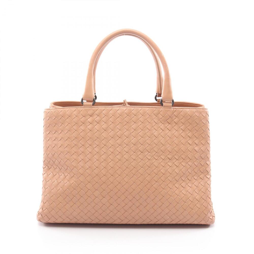 Bottega Veneta Intrecciato Tote Bag Leather Pink